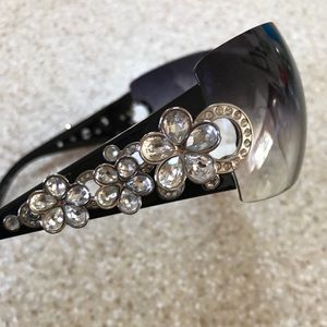 Bvlgari Sunglasses with flower Swarovski crystals